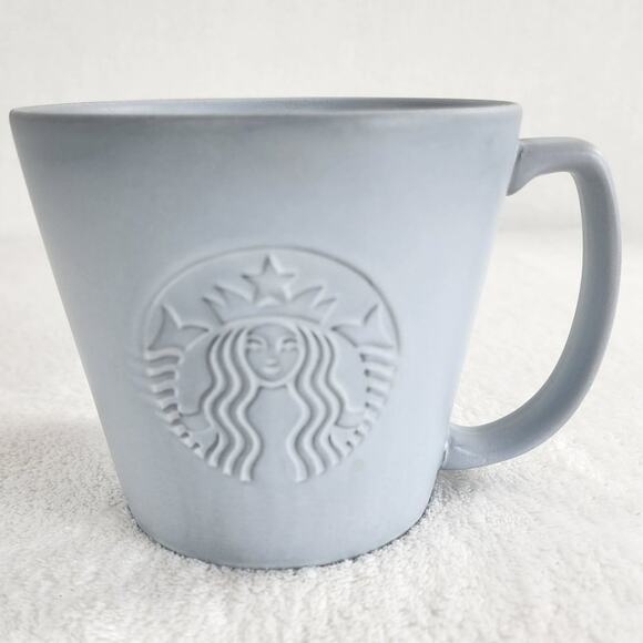 2019 Starbucks Grey Siren Grande Anniversary Mug 16 oz Large Mermaid Matte - Picture 1 of 7
